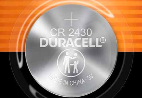 CR2430 replaceable button cell battery