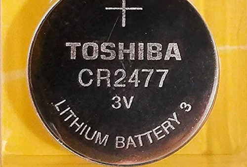 CR2477 battery and interchangeable button cell battery types