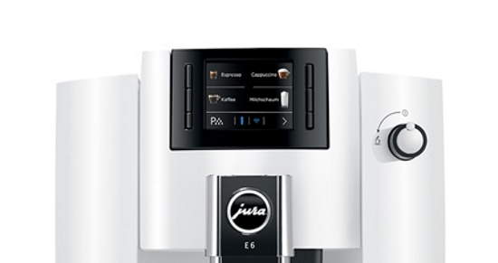 Jura e6 coffee machine touch screen