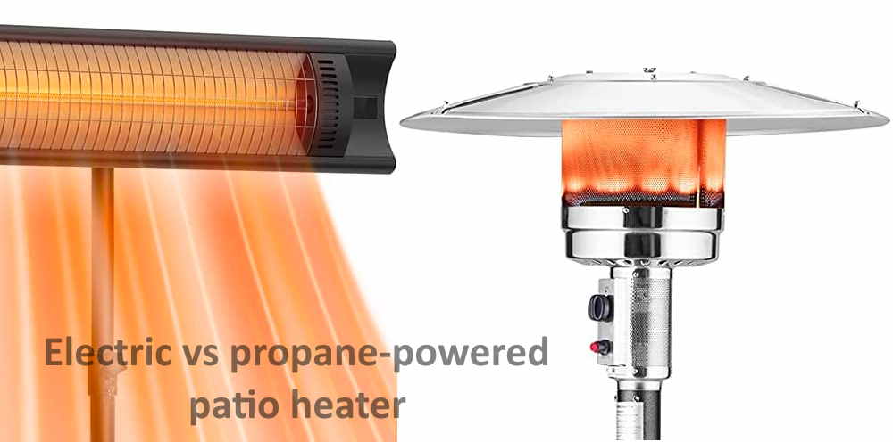 Electric vs Propane-powered patio heater