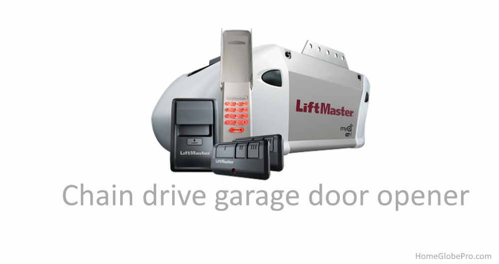 Chain drive garage door opener