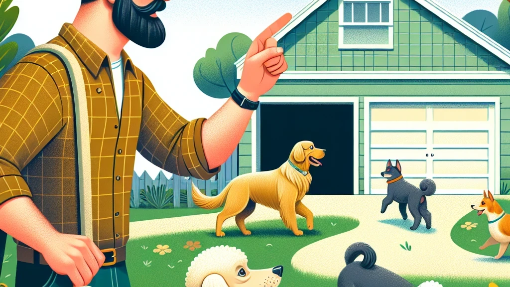 Dog door for garage and backyard